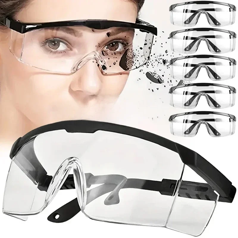 AliExpress 3/10Pcs Anti-Splash Work Safety Glasses Eye Protecting Lab Goggles Protective Industrial Wind Dust Proof Goggles Cycling Glasses