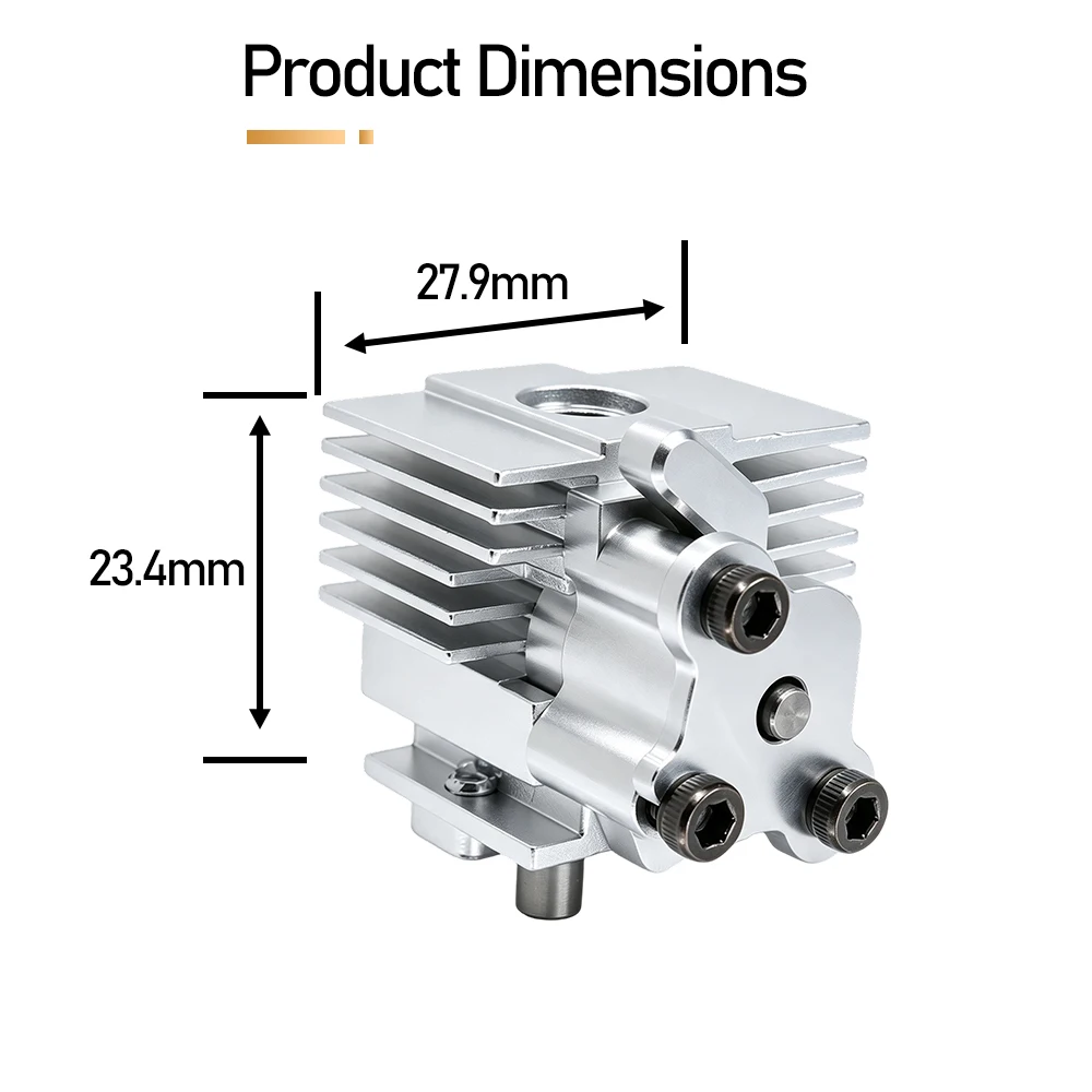 Zestaw do szybkiej wymiany hotendu kompatybilny z Anycubic Kobra S1 S1C Combo, aluminiowy radiator, zamiennik czujnika do drukarki 3D — zdjęcie produktu 5