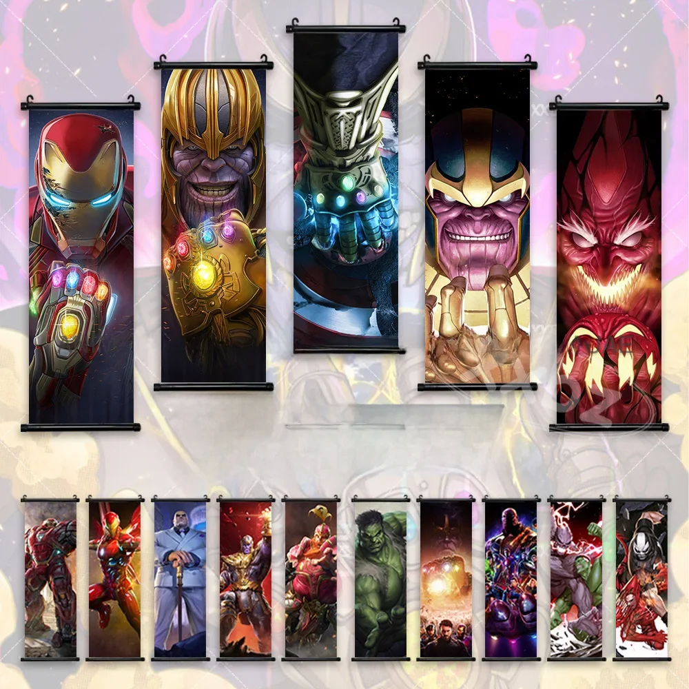 Affiches Marvel Thanos, Toile Murale Avengers, Tableaux Iron Man, Peintures Hulk, Décoration Murale Red Skull pour la Maison