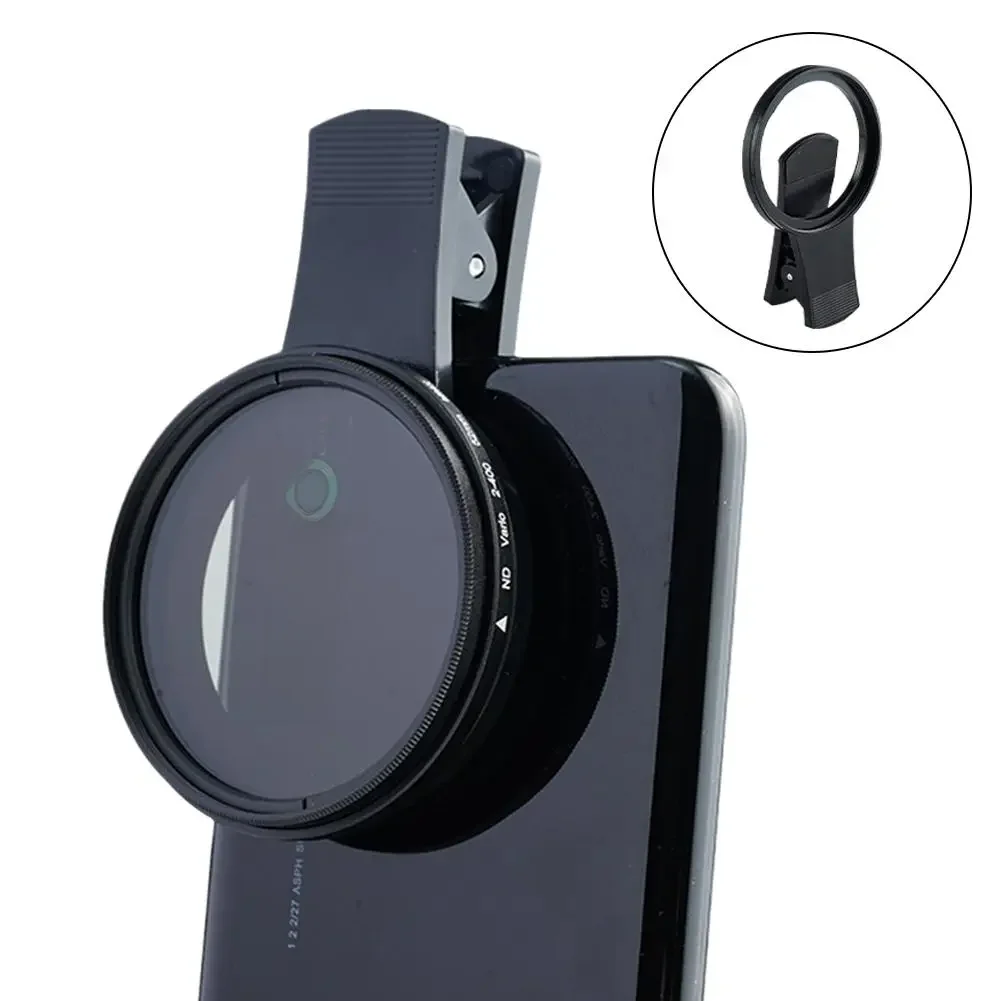 37mm 52mm Phone Lens Filter With Clip For Smartphone Universal ND2-400 Variable Filter For Mobile Phone Camera Lens For iPhone