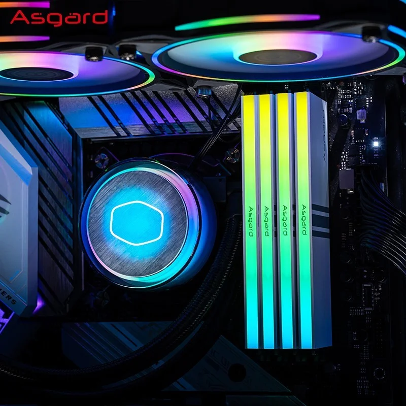 Asgard v5 ddr4 rgb ram 8gbx2 16gb 32gb 16gbx2 3200mhz 3600mhz canal duplo impressionante memória de iluminação ddr4 rgb ram para desktop