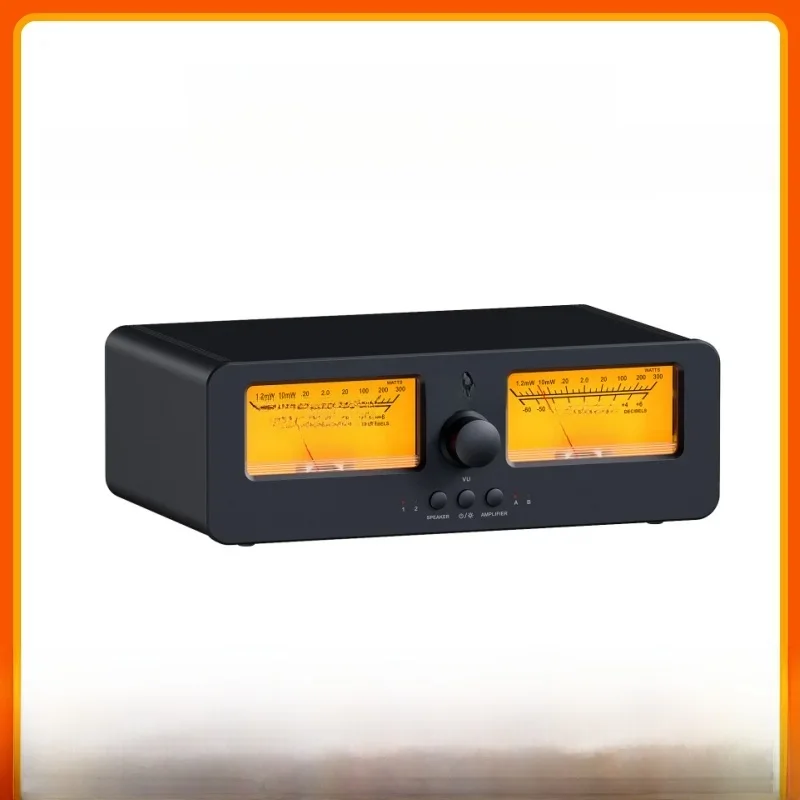 Przełącznik głośnik wzmacniacz Fosi Audio LC30 2-in-2 Out podwójny analogowy miernik VU pudełko przełącznika Audio z wyświetlacz panelu DB z pilotem — zdjęcie produktu 7