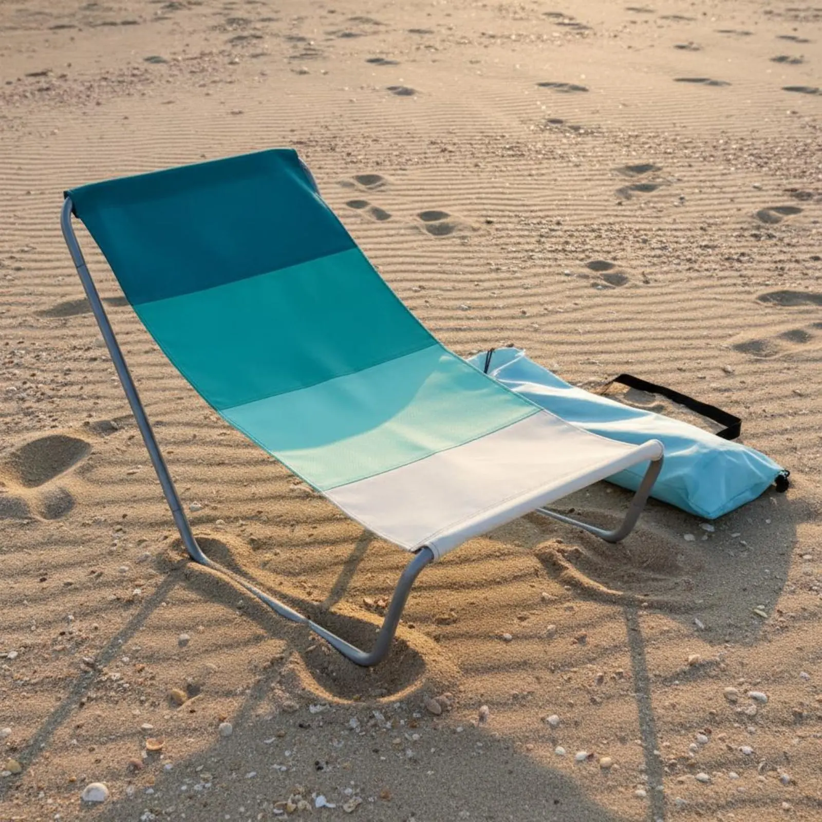 Lightweight Camping Recliner Foldable Portable Beach Chair Comfortable Profile