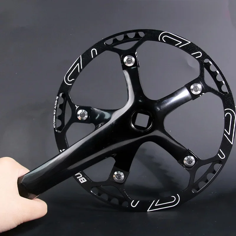 AliExpress BUCKLOS 130BCD Folding Bicycle 5 Bolts Crankset 170mm 45T 47T 53T 56T 58T Chainring for BMX/Road Bike Crank Bike Accessories