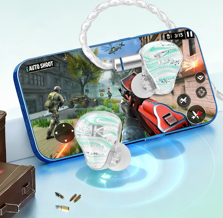 KBEAR Mirage KB08 in-Ear Earphones 1DD+1BA+2 Micro Planar Magnetic Drivers IEM HiFi Headphones with 5N OFC Wire Detachable Cable