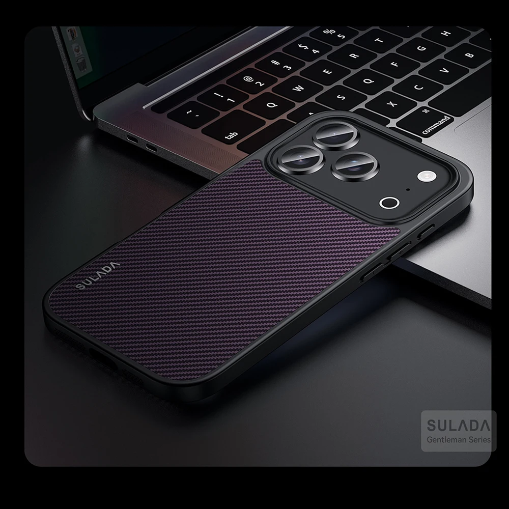 

For iPhone 17 Pro Max Case Kevlar Style Shockproof Case Magsafe Compatible Magnetic Protective Cover for iPhone 14 15 16 Series