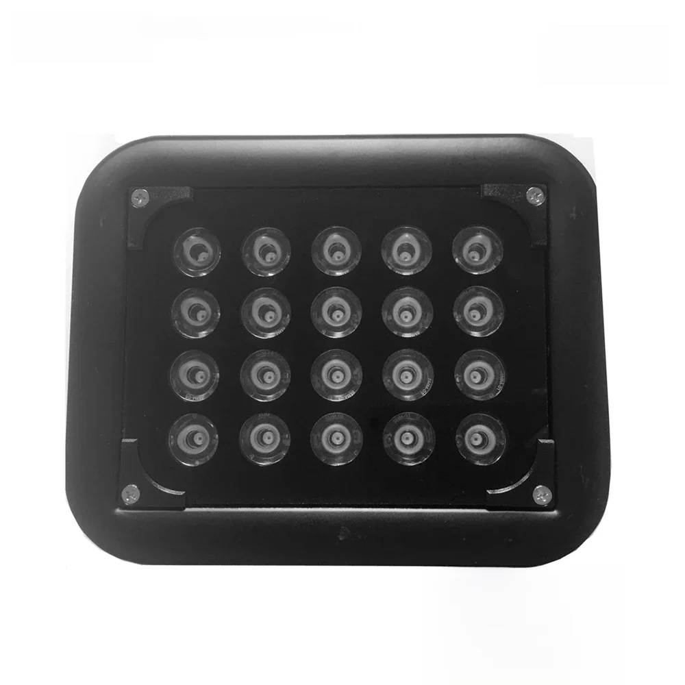 Lampa LED na podczerwień do kamer CCTV, AC 220V, 30/45/90/120 stopni, oświetlacz IR do kamer CCTV na noc. — zdjęcie 2