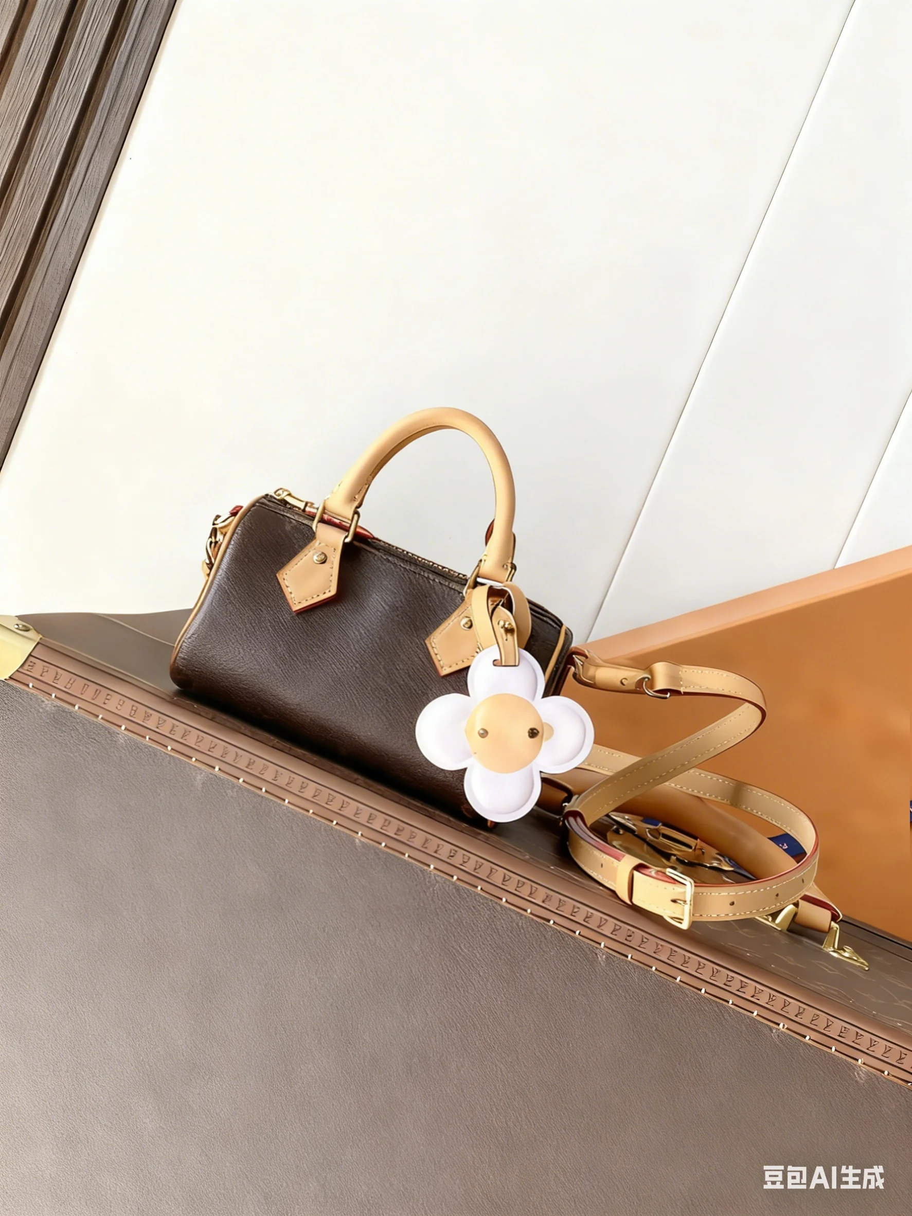 

2025 New Fashionable and Single Handle and Double Zippers Mini Makeup Bag Size：20*12*13.5cm