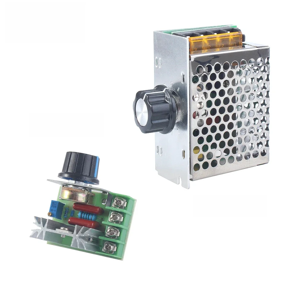 2000/4000W tyrystor dużej mocy elektroniczny regulator napięcia AC 220V ściemnianie prędkości regulacja temperatury przełącznik sterujący — zdjęcie 2