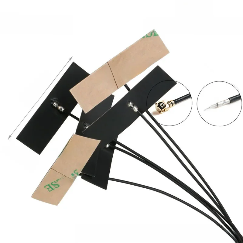 10 pièces/1 pièce 5dBi 2.4Ghz WIFI BLE antenne FPC intégrée Interface de routeur Wi-fi connecteur U.FL omnidirectionnel double bande