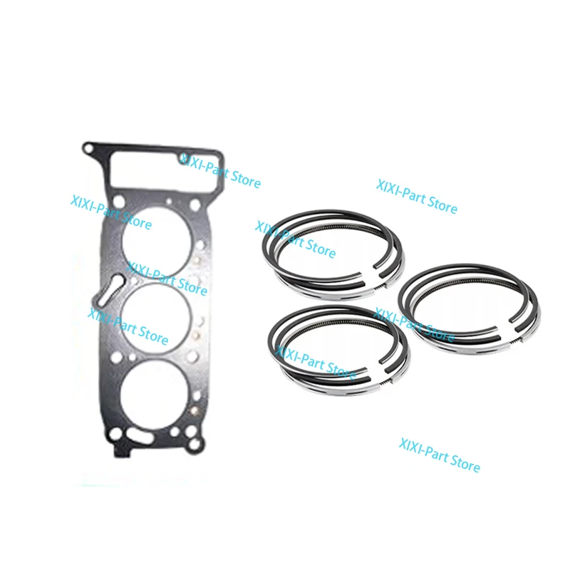 

3KR1 Cylinder Head Gasket Piston Ring For ISUZU 3-Cylinders Engine 81*2+1.75+4 Overhaul Rebuild Kit