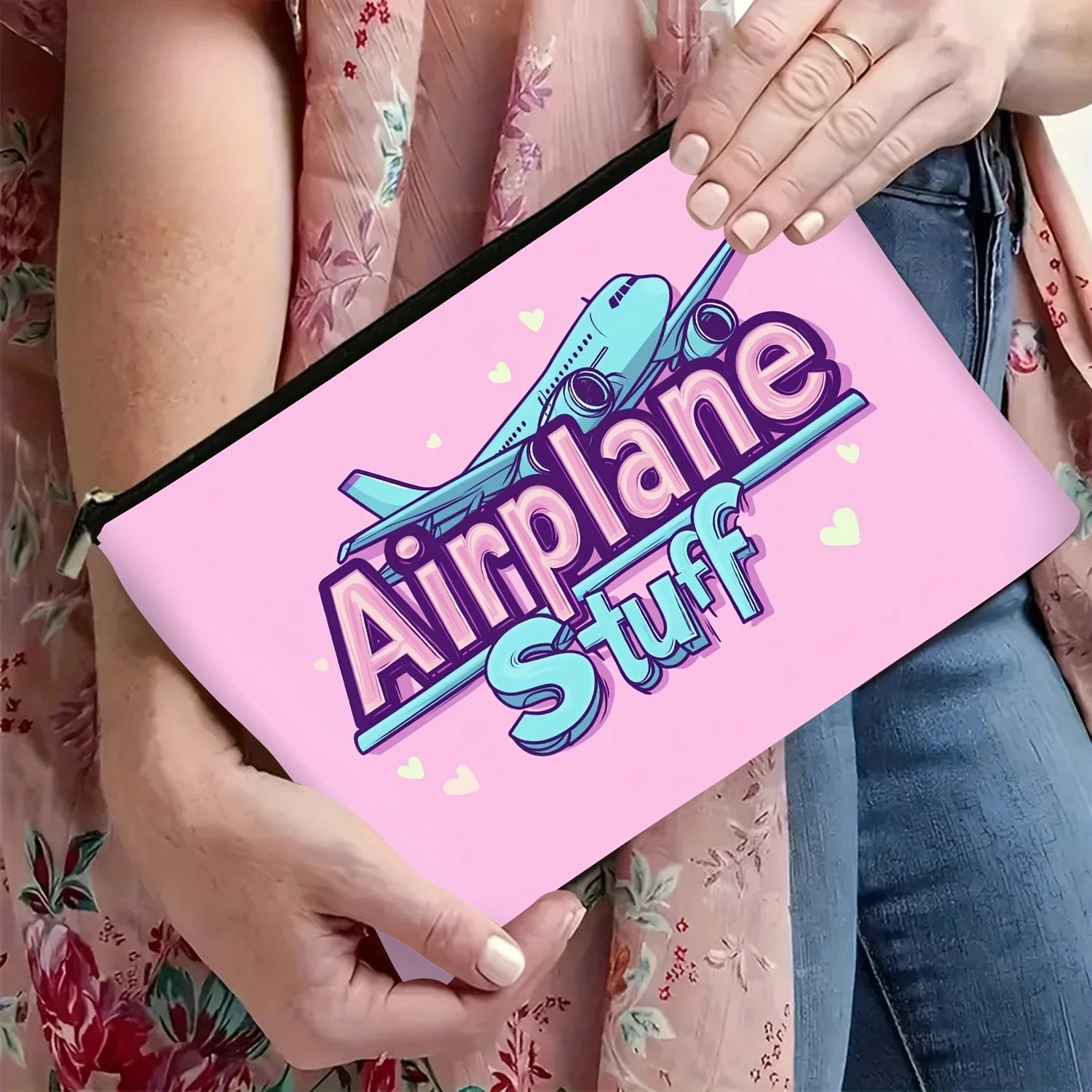 1Pc Pink Airplane and Heart-Shaped 