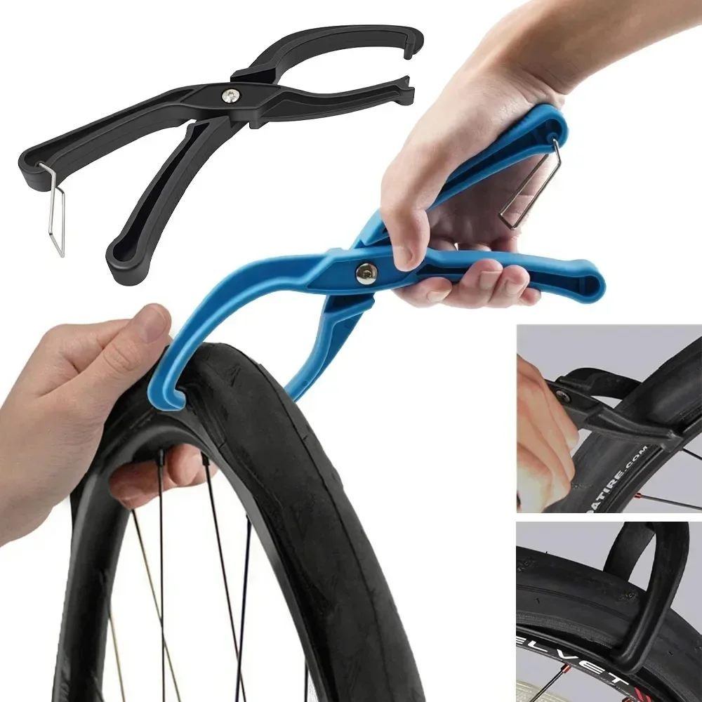 Pince de retrait d'installation manuelle de pneu de vélo, outil pour pneu de vélo difficile, levier de perle, pince de pneu de jante, accessoires de réparation de vélo