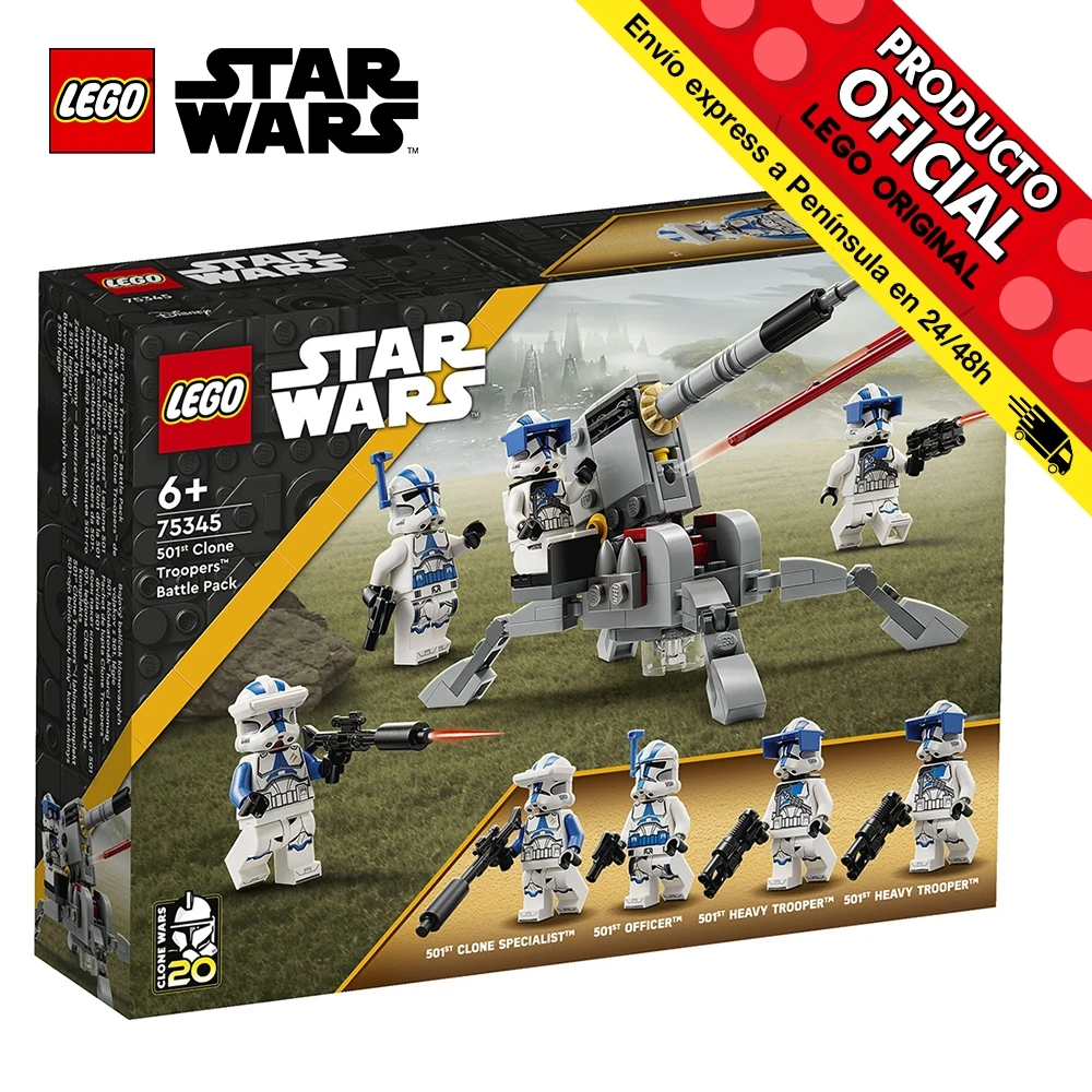 Lego Star Wars-Combat Pack: 501 clone soldiers, 75345, toys, boys, girls, blocks, pieces, original, store, official license, new, bricks, bricks, gift, man, woman, adult