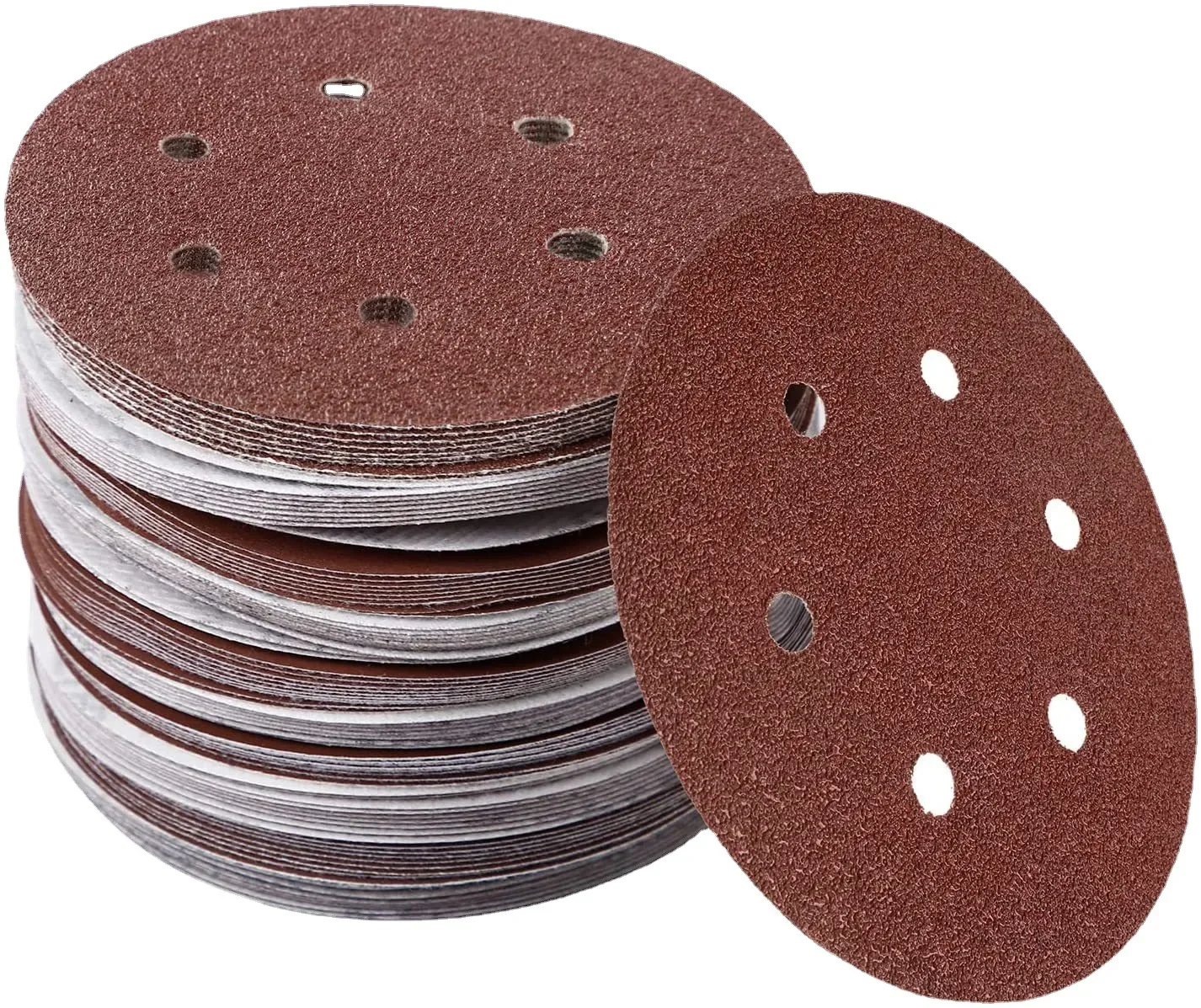 10 sztuk 6 cali 6 otworów 150MM tarcze szlifierskie 40-2000 Grit uciekający papier ścierny szlifierka oscylacyjna papier ścierny z haczykiem i pętelką — zdjęcie 2