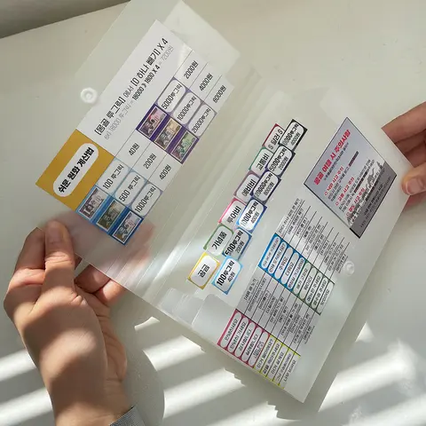 몽골 여행 지갑 스티커 준비물 화폐 돈 투그릭 [4개국 베트남 동지갑 만들기 태국 바트 필리핀 페소 다낭 나트랑 여행용지갑 보관]