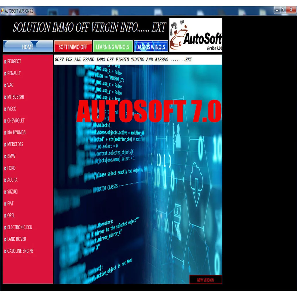 AUTOSOFT 7.0 Original Software Activation License Support Multi-Brands Car Contain Database Original Files and Modified Files