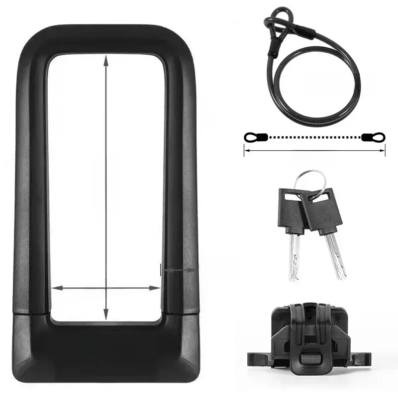 AliExpress West Biking WEST BIKING Anti-theft Bicycle U Lock Set Anti-12 Tons Hydraulic Shear Safety Cable Padlock Motorcycle Scooter Bike Accessories