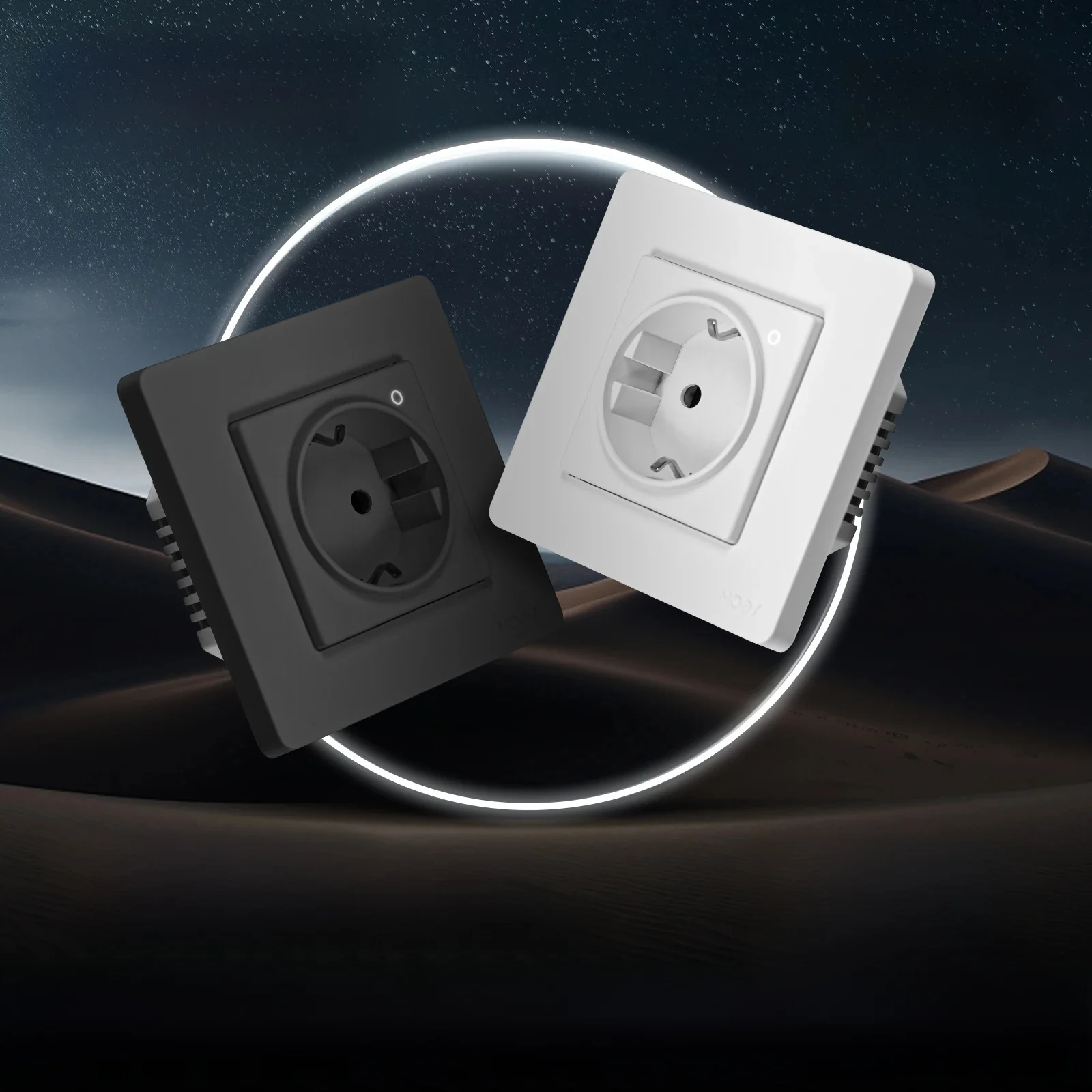MOES Tuya ZigBee Smart Socket EU Wall Embedded Outlet Energy Monitor Indicator App Afstandsbediening Spraakbesturing Alexa Google Home - afbeelding 2