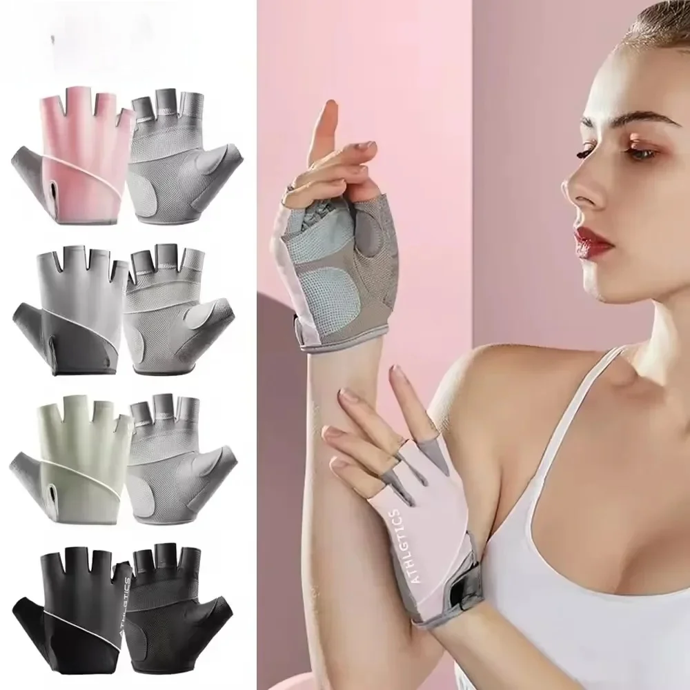 AliExpress NONE 1Pair Breathable Fingerless Cycling Gloves for Men And Women Workout Gym Weight Lifting Training Exercise Fitness