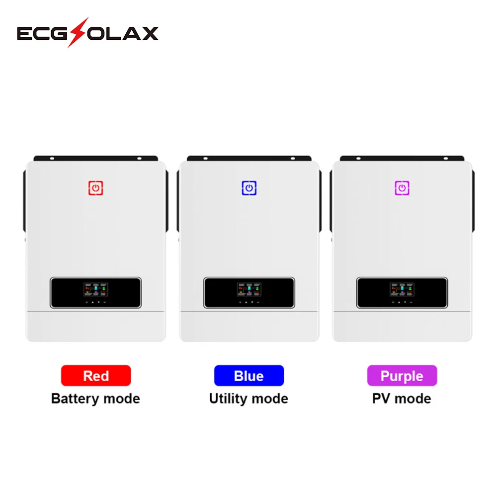 ECGSOLAX 10.2KW Solar Hybrid Inverter 48V 230VAC With Dual MPPT 180A Charging Controller Solar Inverter Charger PV Max 500VDC