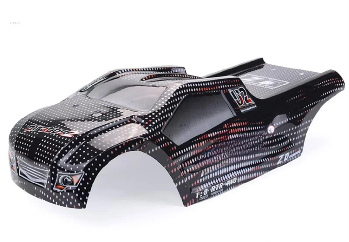 ZD Racing 1/8 Rc akcesoria samochodowe 860 08423 samochodów ciężarowych PVC karoseria czerwona szara części obudowy — zdjęcie 2