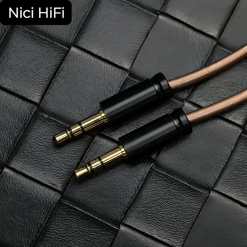 Nici HiFi-20 2 Core Headphone Cable 1 to 2 jack Dual3.5 4.4mm/XLR Balance Cable For HIFIMAN DENON Replacement Cable 2m 3m