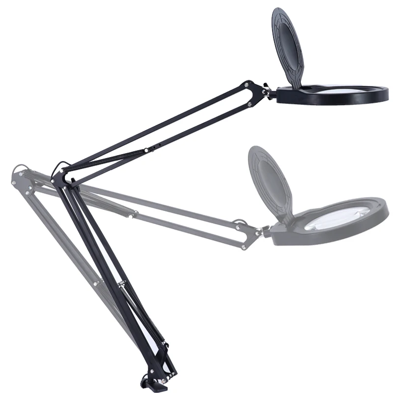 New arrival 10X Illuminated Magnifier 80 LED Magnifying Glass for Soldering Iron Repair/Table Lamp/Skincare Beauty Tool