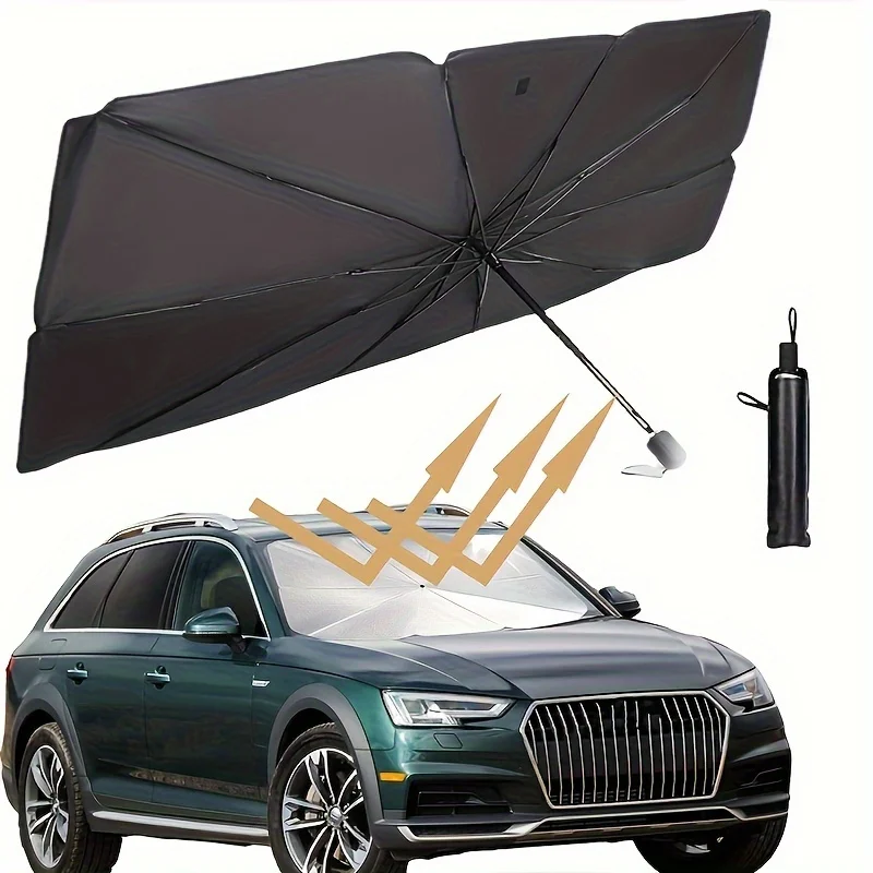 Car Windshield Sun Shade Umbrella, Car Window Shades, Foldable Car Windshield Sun Shade Cover, Block Heat and UV Rays Sun Visor