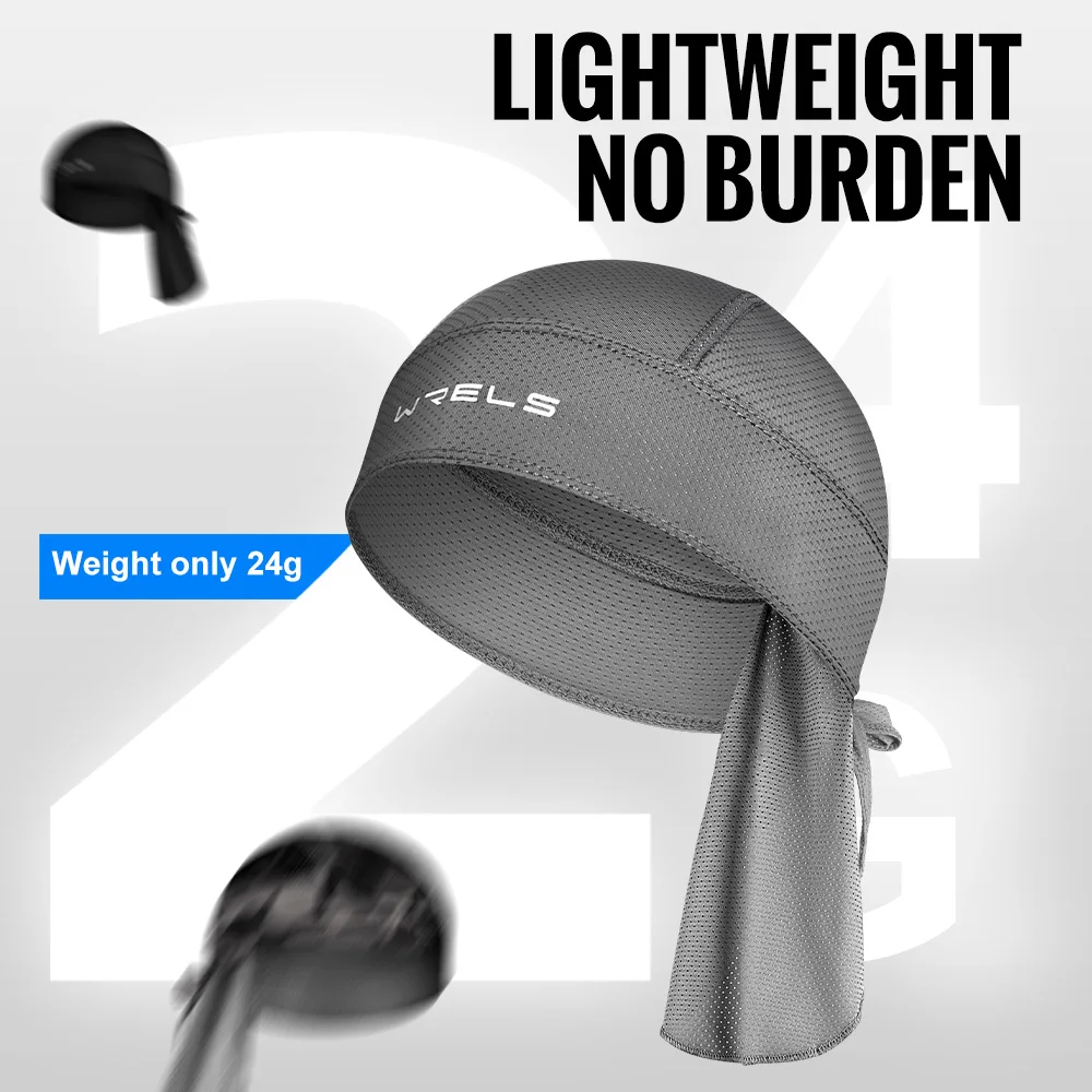 WRELS 사이클링 햇 헬멧 안에 착용하는 속건 여름 쿨링 헬멧 라이너 오토바이 헤드 랩 반다나 스컬 캡 MTB 자전거 캡