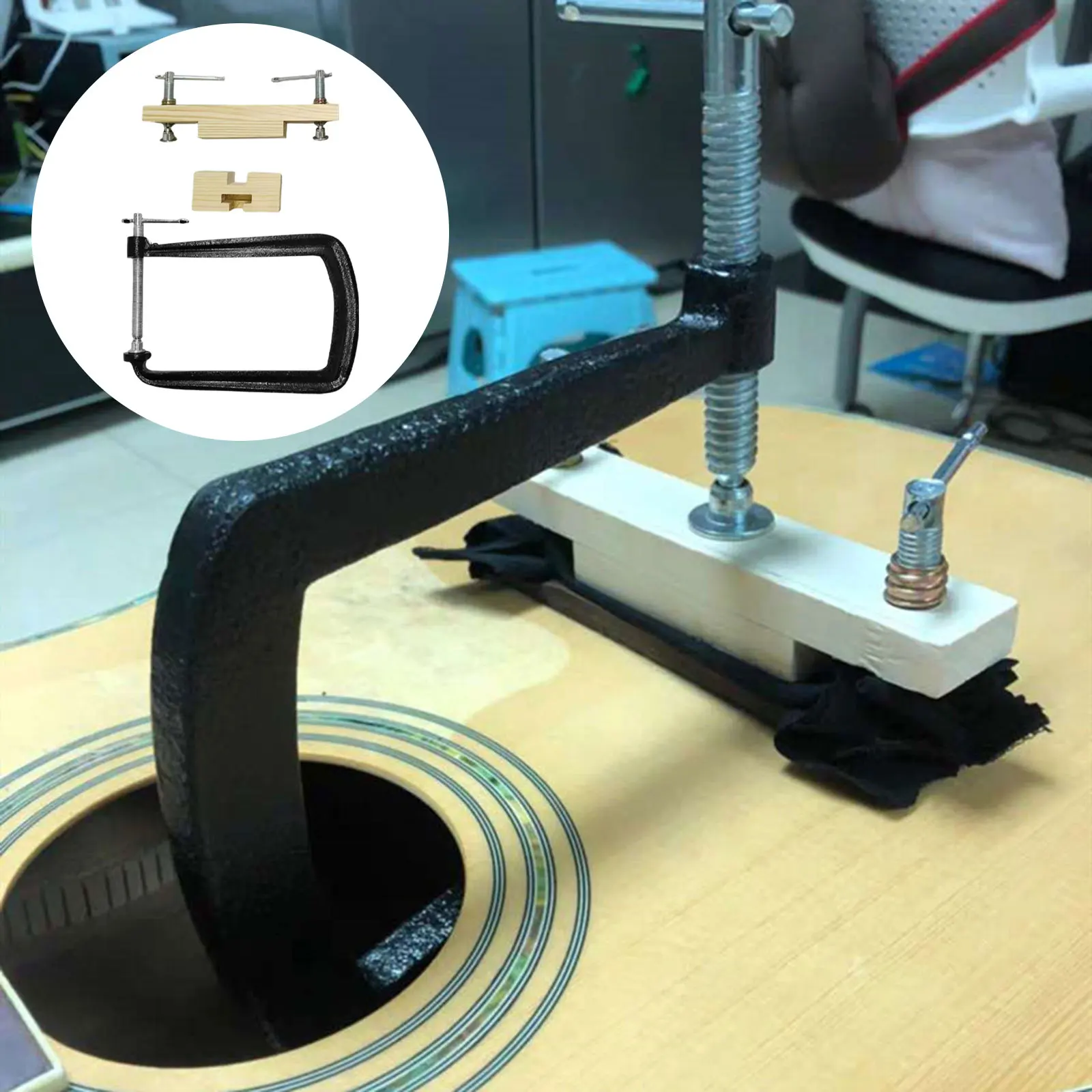 

Classical Guitar Bridge Clamp Position Luthier Tool Guitar Maintenance Clamp Guitar Fixture Clip Bridge Repair Replace Tool