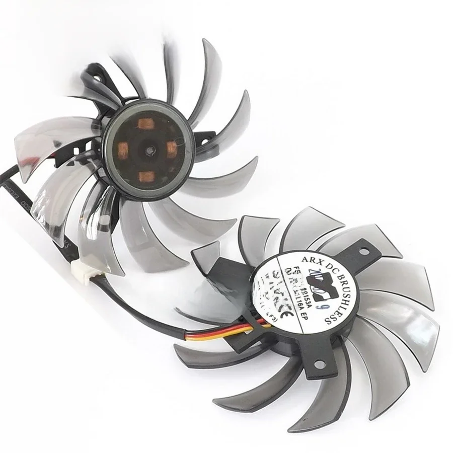 FS1280-S2153A 12V 0,16A 75MM VGA średnica wentylatora 39/40mm rozstaw otworów dla gigabajta GT240 GTX460 560 430 440 440 wentylator karty graficznej — zdjęcie 2