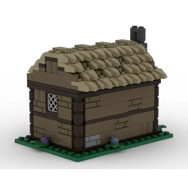 234PCS อาคารใหม่ MOC ขนาดเล็กยุคกลาง House DIY Creative ASSEMBLY Building Blocks เด็กของขวัญ