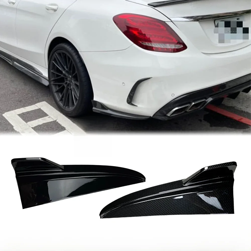 Tylny zderzak samochodowy rozdzielacze boczne dyfuzora do Mercedes Benz klasy C W205 C180 C200 C260 C43 AMG 2015-2021 zestawy Body Tuning — 2