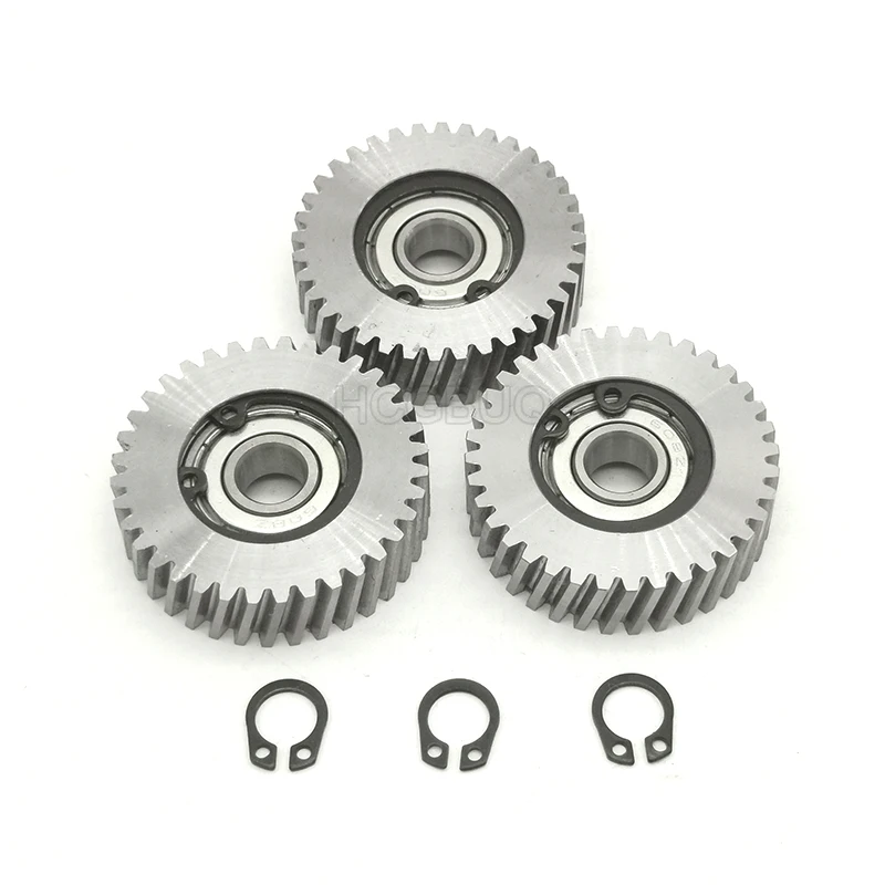 

36T 38.8x11mm Electric Bike Steel Gear Oblique Teeth Gears With 7.94mm Bearings for Folding E-bike Hub Motor Helical Gear