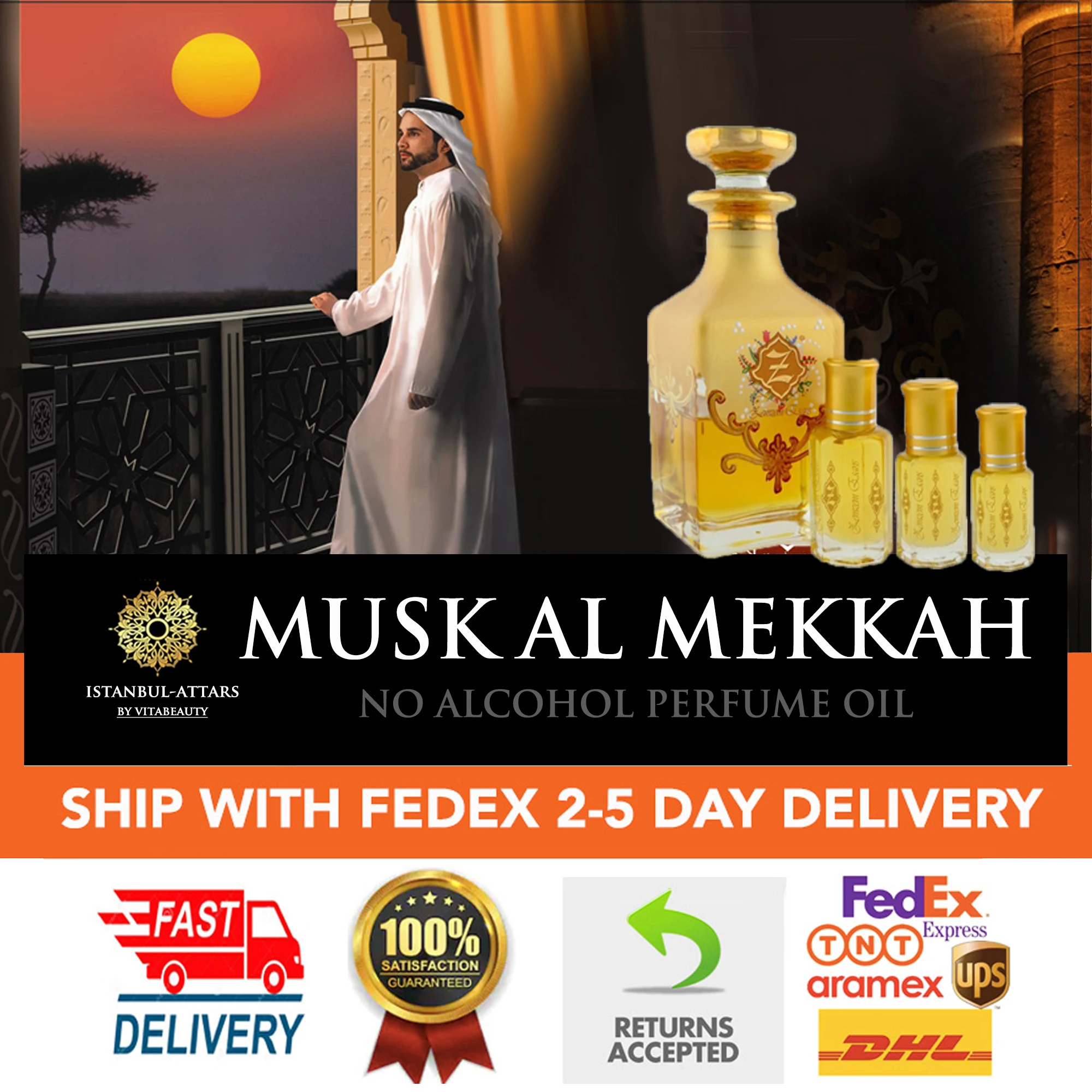 MUSK al TAHARA WHITE Attar Amber Deer Musk Oud Concentrated Perfume Oil Strong Long Lasting  Free Shipping