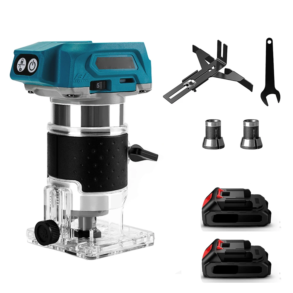 Borstelloze Hout Router Hout Trimmer Machine Elektrische Hand Trimmer Timmerwerk Tool Houtbewerking Trimmen voor Makita 18V Batterij