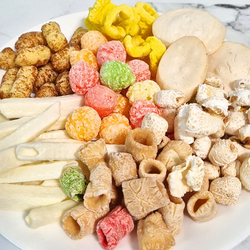 Recuerdos de antiguo frito a la parrilla, sentado largo, Collar de crayón de sal, chimenea, macarrón, arroz frito