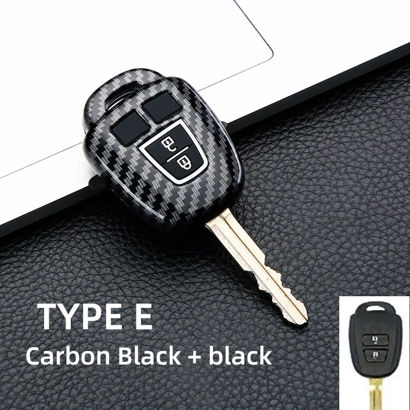 ABS Carbon 2/3/4 Buttons Remote Car Key Shell Case for Toyota Camry Prius 2012 2013 2014 2015 2016 2017 Corolla RAV4