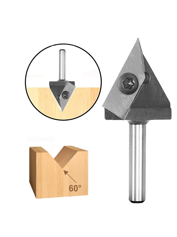 

Discarded 60 degree V-shaped woodworking single-edged carving knife