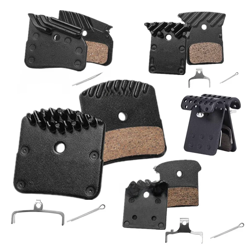 AliExpress NONE Bicycle Ceramic Disc Brake Pads Cooling Fins Ice Tech For Shimano XT SLX Deore DURA ACE ULTEGRA TIAGRA MTB Road Hydraulic Brake