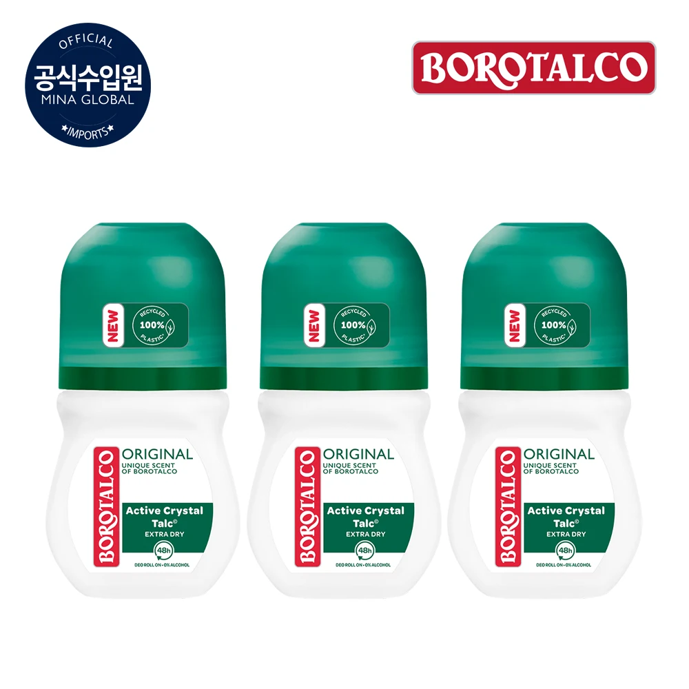 Borotalco Original Roll-on 50ml * 3