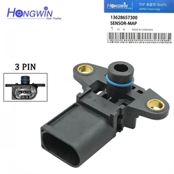 Sensor de presión de aire para coche, colector de admisión para BMW 128i, 328i, 528i, 650i, 750i, X3, X5, M5, Z4, 3.0L, 4.8L, 13628657300, 13627542623