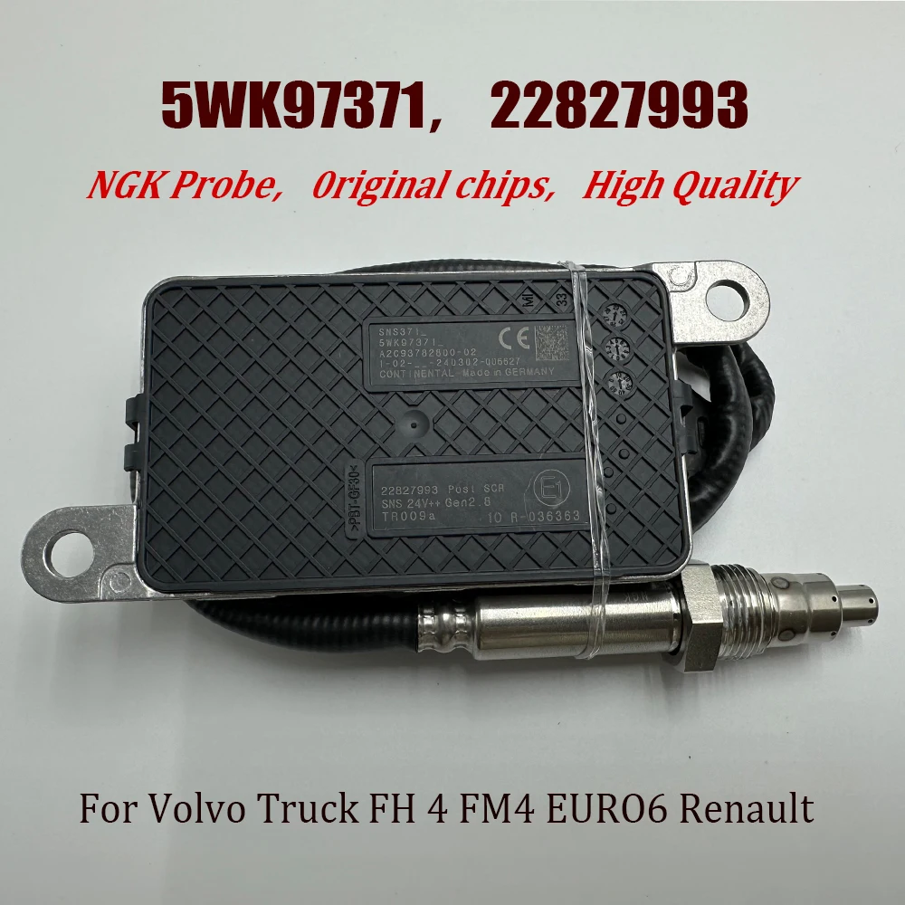 22827993 5WK97371 Nitrogen Oxygen NOX Sensor For V-olvo Truck 24V A2C93782800 20873395 For NGK Probe High Quality Chip