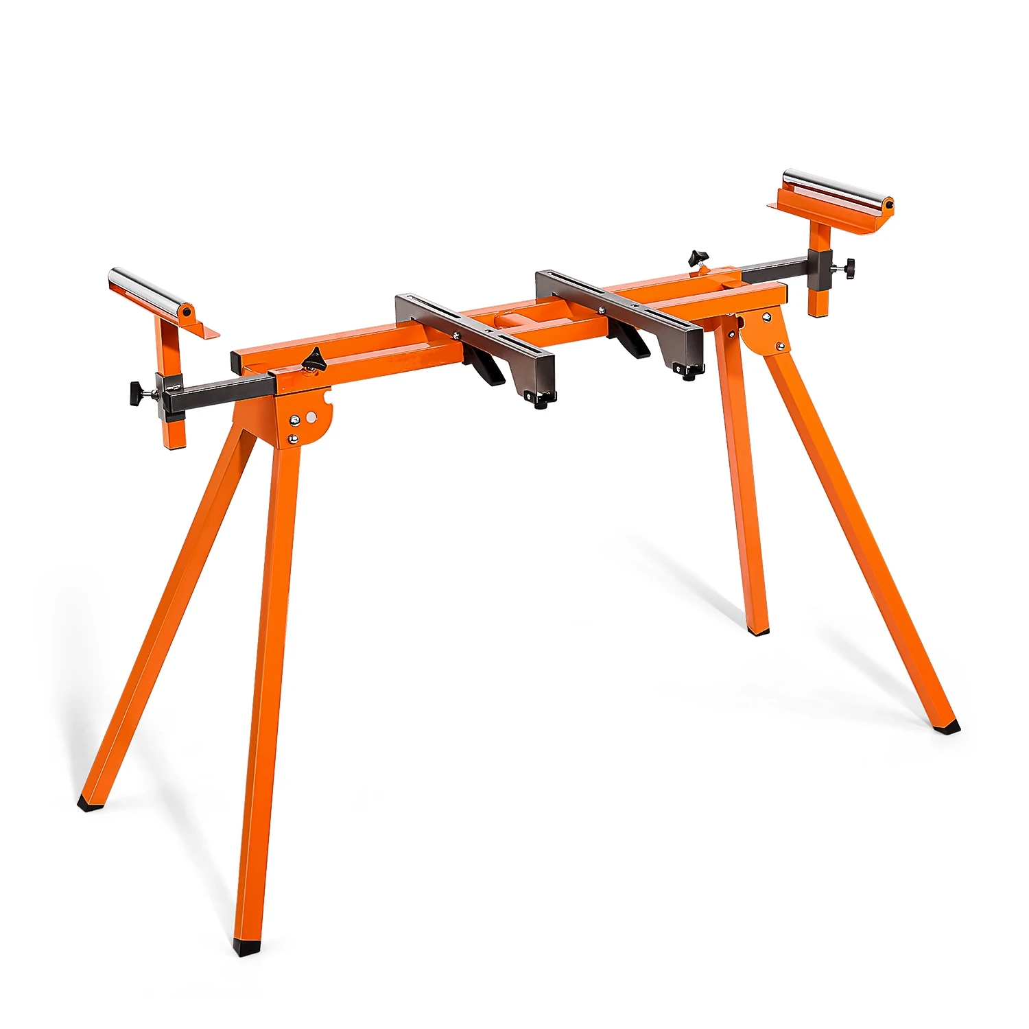 DOVAMAN Support de scie à onglet, installation et pliage rapides en 3 étapes, léger de 22 lb, capacité de 330 lb, rail de 78-1/8", convient à la plupart des marques de scie à onglet