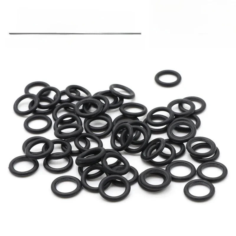 Joints toriques noirs NBR CS1 2 3 4mm OD 5 ~ 80mm, rondelle d'étanchéité en caoutchouc pour voiture, climatisation, robinet, réparation de plomberie à pression, 50 pièces