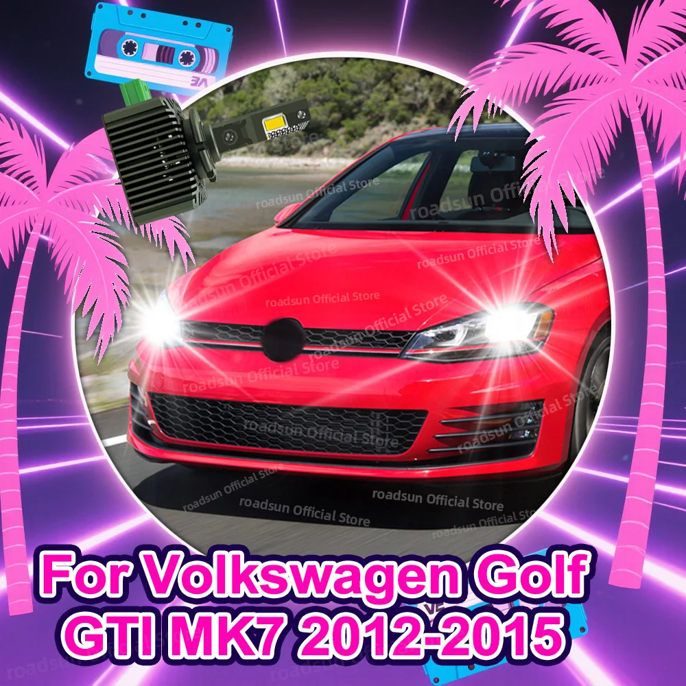 

2 шт. D3S светодиодные фары HID Canbus лампочка 50000LM для Volkswagen Golf GTI MK7 2012 2013 2014 2015