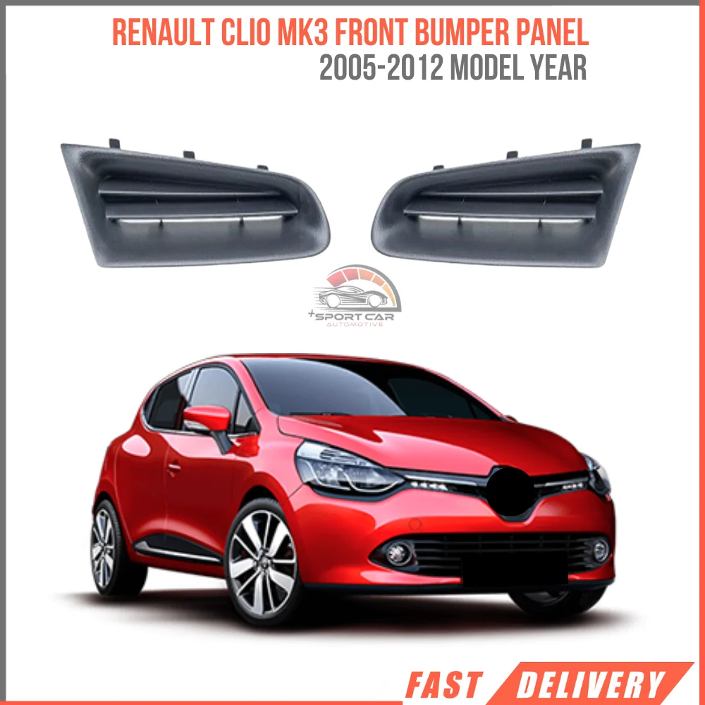 Front bumper panel grid set left and right side by RENAULT CLIO MK3 2005-2012 Oem 7701208684 fast shipment from warehouse