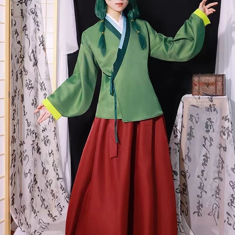 Anime Maomao przebranie na karnawał aptekarz pamiętniki Kimono Mao Mao jednolita peruka stroje Halloween karnawał impreza dla kobiet — 2