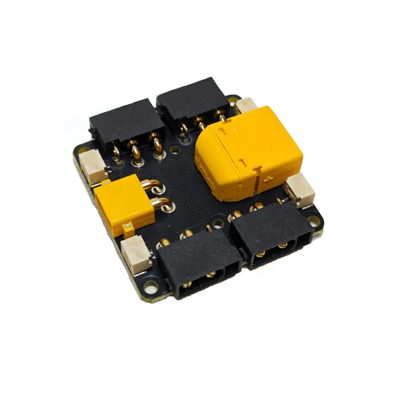 1PCS XT60 Input XT30 2+2 Output Power Distribution Board CAN Bus Central Hub 2-24S 50A for DJI RoboMaster RC Robot